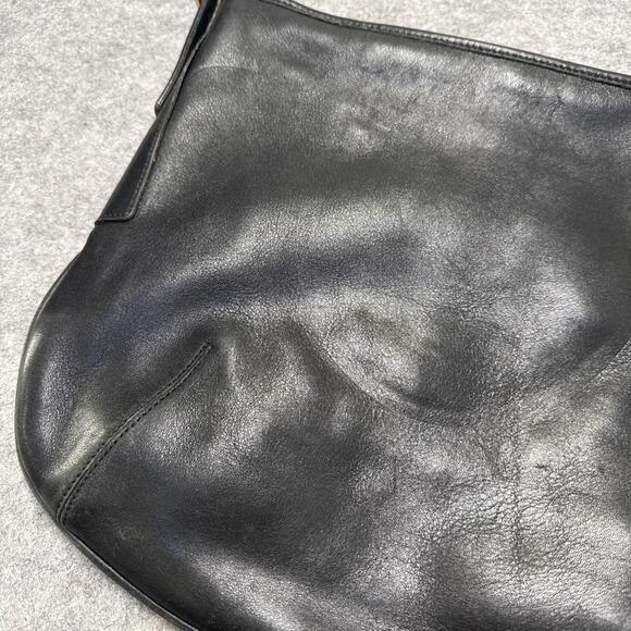 Vintage Genuine Coach 9213 Black Leather Shoulder BAG Medium Hobo - Picture 6 of 12